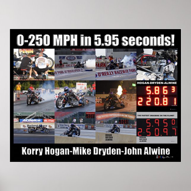 250 MPH Collage Poster (Front)