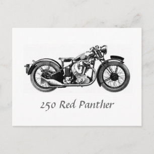 250 Red Panther Postcard