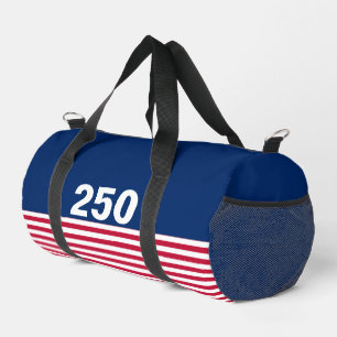 250 Red White and Blue USA Anniversary Duffle Bag