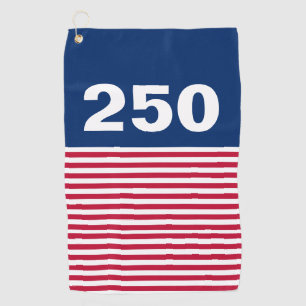250 Red White and Blue USA Anniversary Golf Towel