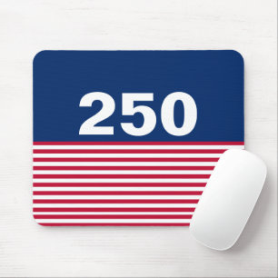 250 Red White and Blue USA Anniversary Mouse Mat
