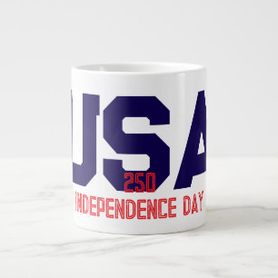 250 USA Independence Day Large Coffee Mug
