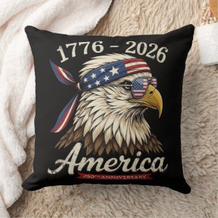 250 Year America 1776 2026 Eagle Vintage Cushion