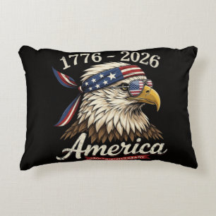 250 Year America 1776 2026 Eagle Vintage Decorative Cushion