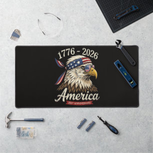 250 Year America 1776 2026 Eagle Vintage Desk Mat