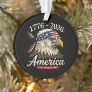 250 Year America 1776 2026 Eagle Vintage Ornament