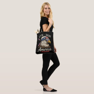 250 Year America 1776 2026 Eagle Vintage Tote Bag
