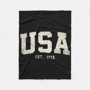 250 Year American Anniversary Usa Flag 1776 2026 4 Fleece Blanket