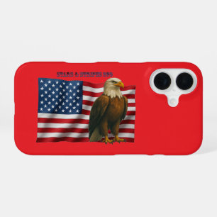 250 Year American Flag with a Bald Eagle URM iPhone 16 Case