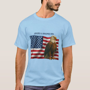 250 Year American Flag with a Bald Eagle URM T-Shirt