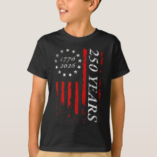 250 Years 13-star Betsy Ross American Flag 4th Of T-Shirt