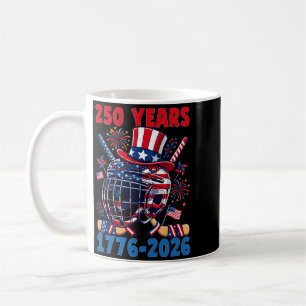 250 Years 1776 2026 250th Anniversary Ice Hockey Coffee Mug