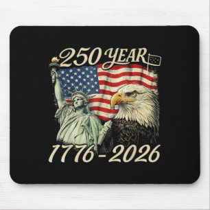 250 Years 1776 2026 250th Birthday 4th of July Mouse Mat