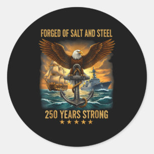 250 Years 1776-2026 250th Birthday Eagle Patriotic Classic Round Sticker