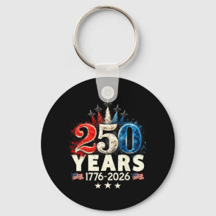 250 Years 1776 2026 250th Vintage 4th July Key Ring