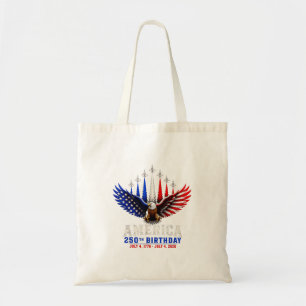 250 Years 1776 2026 Aamerica Patriotic Eagle Tote Bag