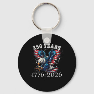 250 Years 1776-2026 American Eagle 250th Anniversa Key Ring