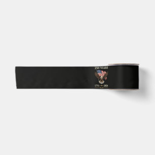250 Years 1776 2026 Eagle American Flag Satin Ribbon