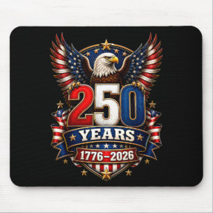 250 years 1776 2026 patriotic eagle usa 250th 4th mouse mat