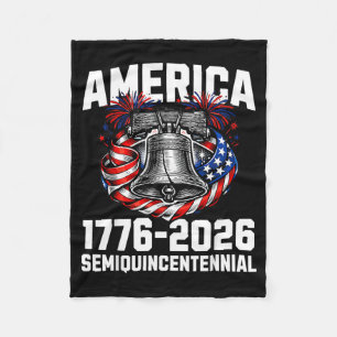 250 Years 1776 2026 Semiquincentennial Liberty Fleece Blanket