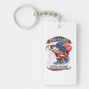 250 Years 1776-2026 Trout Fishing  Key Ring