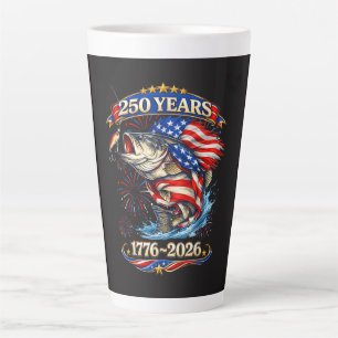 250 Years 1776-2026 Trout Fishing Latte Mug
