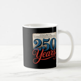 250 Years 1776 Declaration Of Independence Usa Gif Coffee Mug