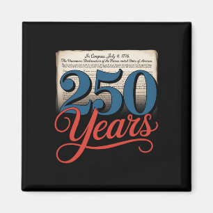 250 Years 1776 Declaration Of Independence Usa Gif Magnet