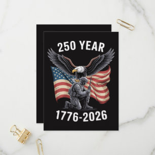 250 Years 250th Anniversary USA 4th July Invitation Postcard