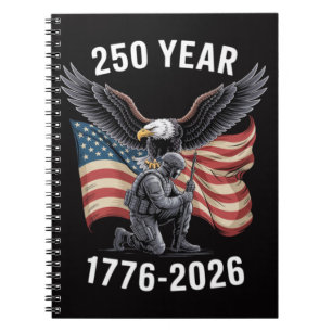 250 Years 250th Anniversary USA 4th July Notebook