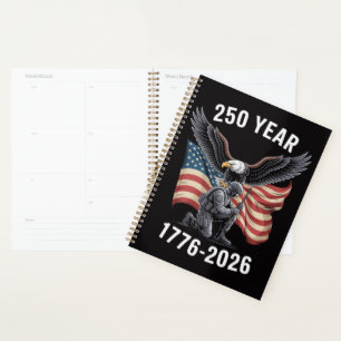 250 Years 250th Anniversary USA 4th July Planner