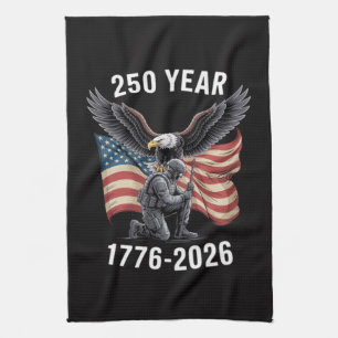 250 Years 250th Anniversary USA 4th July Tea Towel