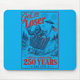 250 Years 250th Anniversary Usa July 4th Bigfoot Mouse Mat