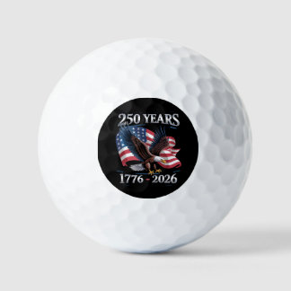 250 Years 4th Of July Eagle USA Flag 1776 2026 Golf Balls