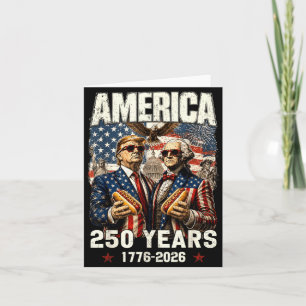 250 Years Aamerica Anniversary 250th Vintage Card