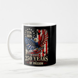 250 Years Aamerica Anniversary Eagle Independence Coffee Mug