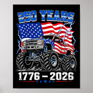 250 Years Aamerica Boys Kids 4th Of July 250 Poster