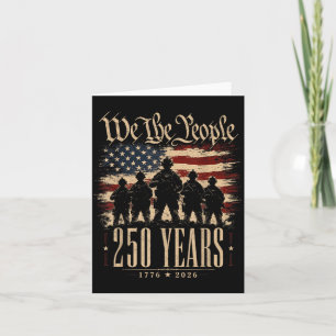 250 Years Aamerica Patriotic 4th Of July 250 Card
