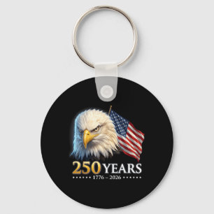 250 Years Aamerican 1776 2026 250th 4th July Key Ring
