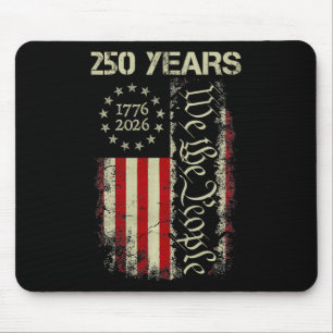 250 Years America 1776 2026 We The People Flag Usa Mouse Mat
