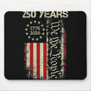 250 Years America 1776 2026 We The People Flag Usa Mouse Mat