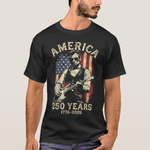 250 Years America Abraham Lincoln Abe Lincoln T-Shirt