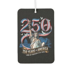 250 Years America Anniversary 1776 2026 Car Air Freshener
