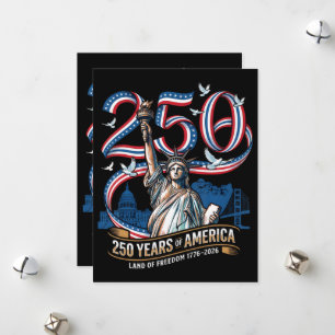 250 Years America Anniversary 1776 2026  Holiday Card