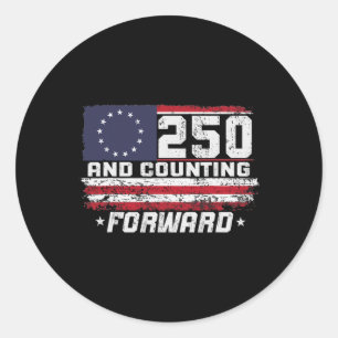 250 Years America Anniversary 1776-2026 Independen Classic Round Sticker