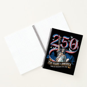 250 Years America Anniversary 1776 2026 Notebook