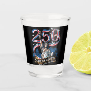 250 Years America Anniversary 1776 2026 Shot Glass