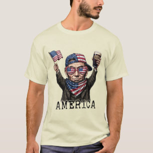 250 Years America Anniversary 1776 Lincoln Abe T-Shirt