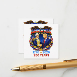 250 Years America Anniversary 250th Enclosure Card