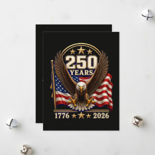 250 Years America Anniversary 250th Holiday Card